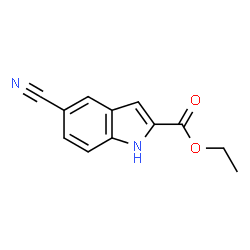 ChemSpider 2D Image | Ethyl 5-cyano-1H-indole-2-carboxylate | C12H10N2O2