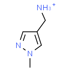 ChemSpider 2D Image | (1-Methyl-1H-pyrazol-4-yl)methanaminium | C5H10N3