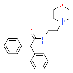 ChemSpider 2D Image | 4-{2-[(Diphenylacetyl)amino]ethyl}morpholin-4-ium | C20H25N2O2