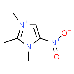 ChemSpider 2D Image | 1,2,3-Trimethyl-5-nitro-1H-imidazol-3-ium | C6H10N3O2