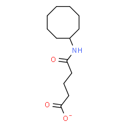 ChemSpider 2D Image | 5-(Cyclooctylamino)-5-oxopentanoate | C13H22NO3