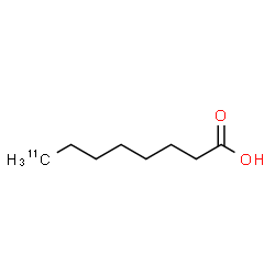 ChemSpider 2D Image | (8-~11~C)Octanoic acid | C711CH16O2