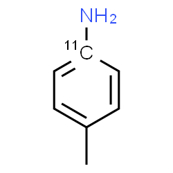 ChemSpider 2D Image | 4-Methyl(1-~11~C)aniline | C611CH9N