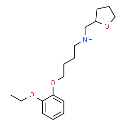 ChemSpider 2D Image | 4-(2-Ethoxyphenoxy)-N-(tetrahydro-2-furanylmethyl)-1-butanamine | C17H27NO3