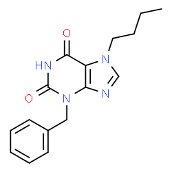 ChemSpider 2D Image | 3-Benzyl-7-butyl-3,7-dihydro-purine-2,6-dione | C16H18N4O2