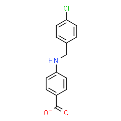 ChemSpider 2D Image | 4-[(4-Chlorobenzyl)amino]benzoate | C14H11ClNO2