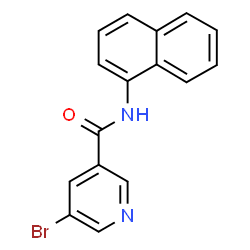 ChemSpider 2D Image | 5-Bromo-N-(1-naphthyl)nicotinamide | C16H11BrN2O