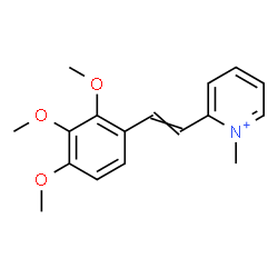 ChemSpider 2D Image | 1-Methyl-2-[2-(2,3,4-trimethoxyphenyl)vinyl]pyridinium | C17H20NO3
