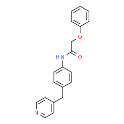 ChemSpider 2D Image | 2-Phenoxy-N-[4-(4-pyridinylmethyl)phenyl]acetamide | C20H18N2O2