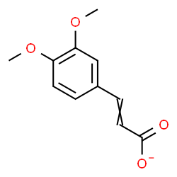 ChemSpider 2D Image | 3-(3,4-Dimethoxyphenyl)acrylate | C11H11O4