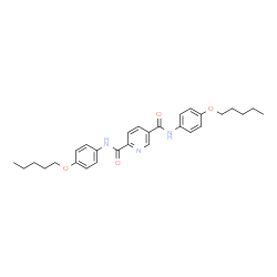 ChemSpider 2D Image | N,N'-Bis[4-(pentyloxy)phenyl]-2,5-pyridinedicarboxamide | C29H35N3O4