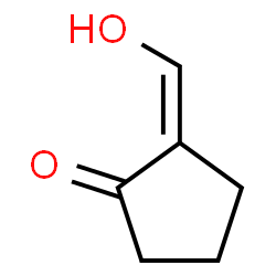 ChemSpider 2D Image | (2Z)-2-(Hydroxymethylene)cyclopentanone | C6H8O2
