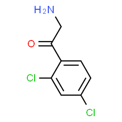ChemSpider 2D Image | 2-Amino-1-(2,4-dichlorophenyl)ethanone | C8H7Cl2NO