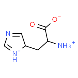 ChemSpider 2D Image | 2-Ammonio-3-(4H-imidazol-3-ium-4-yl)propanoate | C6H10N3O2