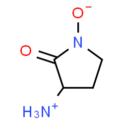 ChemSpider 2D Image | 3-Ammonio-2-oxo-1-pyrrolidinolate | C4H8N2O2
