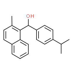 ChemSpider 2D Image | (4-Isopropylphenyl)(2-methyl-1-naphthyl)methanol | C21H22O