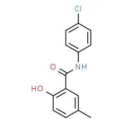 ChemSpider 2D Image | N-(4-Chlorophenyl)-2-hydroxy-5-methylbenzamide | C14H12ClNO2