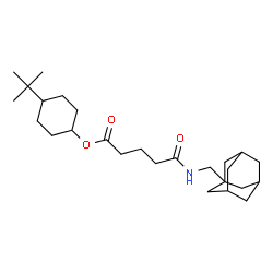 ChemSpider 2D Image | 4-tert-Butylcyclohexyl 5-[(adamantan-1-ylmethyl)amino]-5-oxopentanoate | C26H43NO3