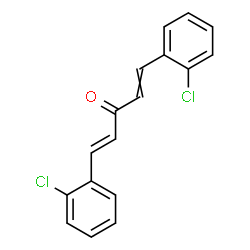 ChemSpider 2D Image | (1E)-1,5-Bis(2-chlorophenyl)-1,4-pentadien-3-one | C17H12Cl2O