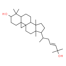 ChemSpider 2D Image | (23E)-9,19-Cyclolanost-23-ene-3,25-diol | C30H50O2