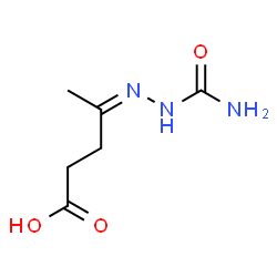 ChemSpider 2D Image | (4Z)-4-(Carbamoylhydrazono)pentanoic acid | C6H11N3O3