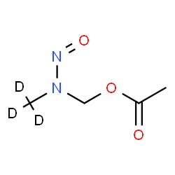 ChemSpider 2D Image | [(~2~H_3_)Methyl(nitroso)amino]methyl acetate | C4H5D3N2O3