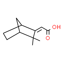ChemSpider 2D Image | (2Z)-(3,3-Dimethylbicyclo[2.2.1]hept-2-ylidene)acetic acid | C11H16O2