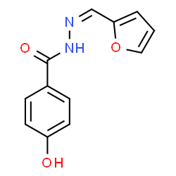 ChemSpider 2D Image | N'-[(Z)-2-Furylmethylene]-4-hydroxybenzohydrazide | C12H10N2O3