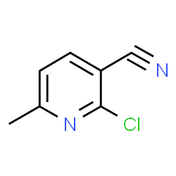 ChemSpider 2D Image | 2-Chloro-6-methylnicotinonitrile | C7H5ClN2