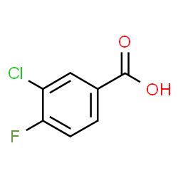 ChemSpider 2D Image | 3-Chloro-4-fluorobenzoic acid | C7H4ClFO2