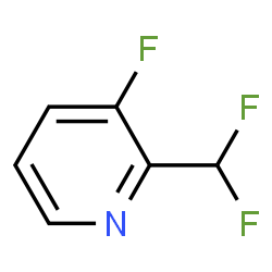ChemSpider 2D Image | 2-(Difluoromethyl)-3-fluoropyridine | C6H4F3N
