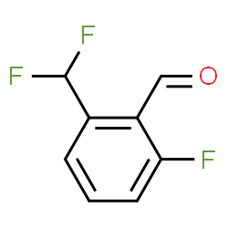 ChemSpider 2D Image | 2-(Difluoromethyl)-6-fluorobenzaldehyde | C8H5F3O