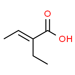 ChemSpider 2D Image | (2E)-2-Ethyl-2-butenoic acid | C6H10O2