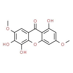 ChemSpider 2D Image | 1,5,6-Trihydroxy-3,7-Dimethoxyxanthen-9-one | C15H12O7