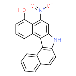 ChemSpider 2D Image | 5-Nitro-7H-dibenzo[c,g]carbazol-4-ol | C20H12N2O3