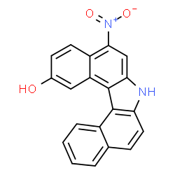 ChemSpider 2D Image | 5-Nitro-7H-dibenzo[c,g]carbazol-2-ol | C20H12N2O3