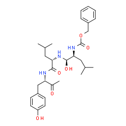 ChemSpider 2D Image | CBZ-LEU-LEU-TYR-CH2F | C30H43N3O6