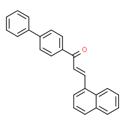 ChemSpider 2D Image | (2E)-1-(4-Biphenylyl)-3-(1-naphthyl)-2-propen-1-one | C25H18O