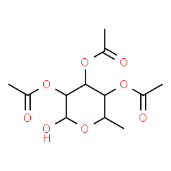ChemSpider 2D Image | 2,3,4-Tri-O-acetyl-6-deoxyhexopyranose | C12H18O8