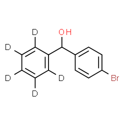 ChemSpider 2D Image | (4-Bromophenyl)[(~2~H_5_)phenyl]methanol | C13H6D5BrO