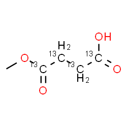 ChemSpider 2D Image | 4-Methoxy-4-oxo(~13~C_4_)butanoic acid | C13C4H8O4