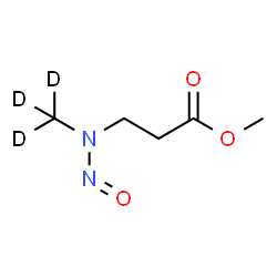 ChemSpider 2D Image | Methyl 3-[(~2~H_3_)methyl(nitroso)amino]propanoate | C5H7D3N2O3