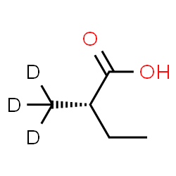 ChemSpider 2D Image | (2S)-2-(~2~H_3_)Methylbutanoic acid | C5H7D3O2