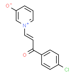 ChemSpider 2D Image | 1-[(1E)-3-(4-Chlorophenyl)-3-oxo-1-propen-1-yl]-3-pyridiniumolate | C14H10ClNO2