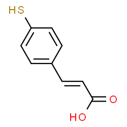 ChemSpider 2D Image | 3-(4-Mercaptophenyl)acrylic acid | C9H8O2S