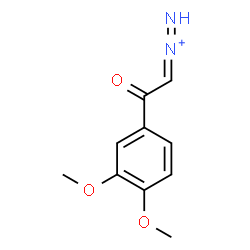 ChemSpider 2D Image | [2-(3,4-Dimethoxyphenyl)-2-oxoethylidene]diazenium | C10H11N2O3