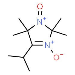 ChemSpider 2D Image | 4-Isopropyl-2,2,5,5-tetramethyl-1-oxo-2,5-dihydro-1H-imidazol-1-ium 3-oxide | C10H19N2O2