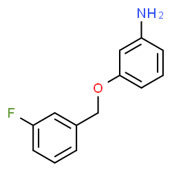 ChemSpider 2D Image | 3-[(3-Fluorobenzyl)oxy]aniline | C13H12FNO