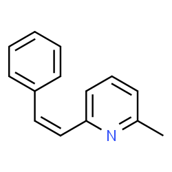 ChemSpider 2D Image | 2-Methyl-6-[(Z)-2-phenylvinyl]pyridine | C14H13N