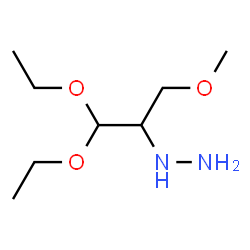 ChemSpider 2D Image | (1,1-Diethoxy-3-methoxy-2-propanyl)hydrazine | C8H20N2O3